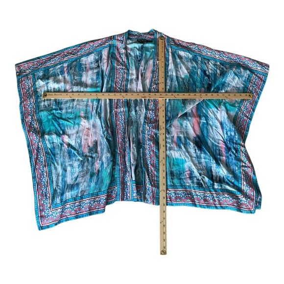 Tolani Collection Kimono 1X Boho Modal Open Front Tie Dye Print - Picture 4 of 6